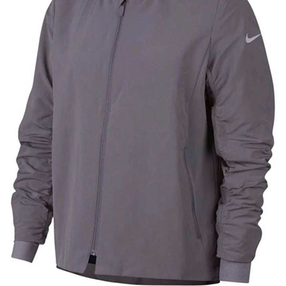 Women’s NIKE Shield Bomber Golf Jacket - gunsmoke